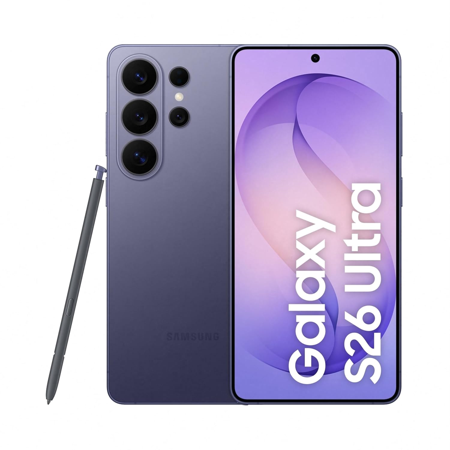 Samsung Galaxy S26 Ultra 5G (Cobalt Violet, 12GB RAM, 256GB Storage) with Built-in Privacy Display, AI Phone, Photo Assist, Creative Studio, 200MP Camera, 5000mAh Battery and Snapdragon 8 Elite Gen 5
